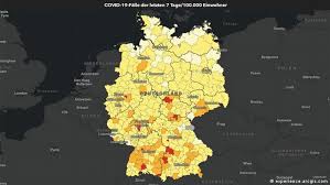 Die nebenstehende karte kannst du gern kostenlos auf deiner eigenen webseite oder reisebericht verwenden. Corona Deutschlandkarte Wird Immer Heller Aktuell Deutschland Dw 10 06 2021