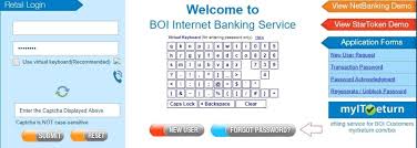 Please reconnect and click here for login. Boi Net Banking Online Registration For New Users
