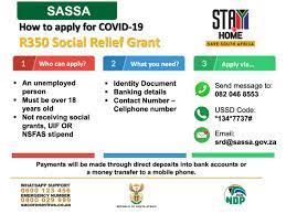 The president of south africa announced that only an amount of r350 will be paid to qualifying unemployed individuals for six months. Nationalcogta ×'×˜×•×•×™×˜×¨ Here S How To Apply For The R350 Socialrelief Grant Stayhome Coronavirussa Day46oflockdown Stayhomesavelives