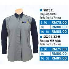 Tentu saja keseksian tubuhnya akan terlihat jelas dan. Original Baju Korporat Pengakap Kpm Kelabu Lengan Panjang Shopee Malaysia
