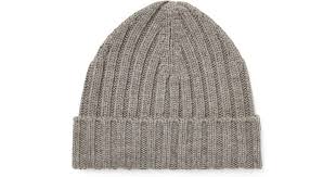 Launched in 1967, polo ralph lauren stands for providing quality products that tell stories and inspire a lifestyle. Polo Ralph Lauren Wool Rib Knit Beanie In Gray For Men Lyst