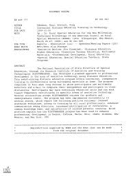 AUTHOR Adamson, Gary; Blalock, Greg Convenient Distance Education Training  in Technology. 5p.; In: Rural Special Education for t