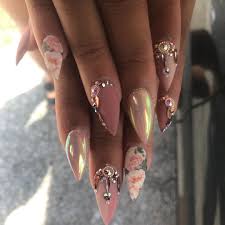 For The Boo Elysiannailstudio Aurorachrome Oceannailsupply Cle Clevelandnails Swarovski Stilettos Nailstoinspire Gla Vintage Nails Nails Bling Nails