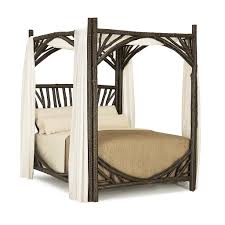 This modern canopy bed frame is constructed from 4 x 4's and 2 x 4's. Rustic Canopy Bed La Lune Collection