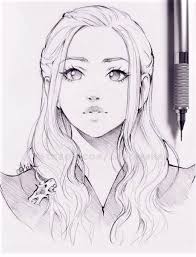 Dessin Blackandwhite Crayon Fille Girl Blonde Visage Face Tete Head Art Dessin De Visage Dessin Manga Art Dessin