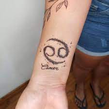 The crab sign symbol is usually depicted as a very simple graphic meant to resemble a sideways 69 to represent crab cl. 53 Captivating Zodiac Cancer Tattoos For Women That You Ll Cherish Page 2 Of 2