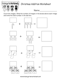 Free preschool and kindergarten worksheets. Christmas Addition Worksheet Free Kindergarten Holiday Worksheet For Kids