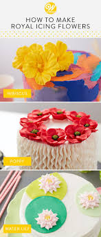 How To Easily Make Royal Icing Flowers Wilton Royal Icing Flowers Royal Icing Cakes Icing Flowers
