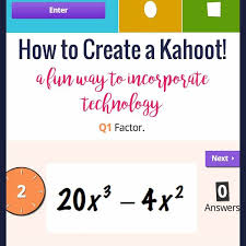 App, and submit their answers. How To Create A Kahoot Math Vocabulary Teaching Math Math Review