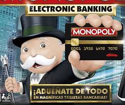 Los jugadores caerán en propiedades que pueden comprar a un banco imaginario, o dejar que el banco las subaste en caso. El Monopoly Electronico Monopoly