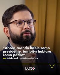 GABRIEL BORIC SE CONVIRTIÓ EN PADRE El presidente de Chile Gabriel Boric se  convirtió en padre por primera vez este miércoles, con el nacimiento de  Violeta Boric Carrasco, la hija que tuvo