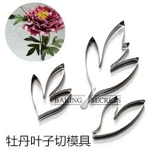 牡丹切模牡丹葉子切模牡丹花葉模具糖花模具英式糖花sw