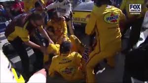 Joe gibbs racing fans unite. Joey Logano And Kyle Busch Fight 2017 Kobalt 400 At Las Vegas Youtube