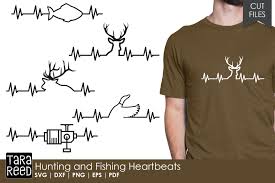 Looking for free svg files? Hunting And Fishing Heartbeats Svg And Cut Files 281893 Cut Files Design Bundles