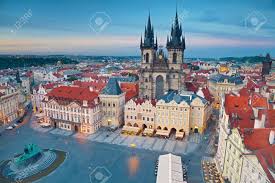 The czech republic has a hilly landscape that covers an area of 78,866 square kilometers (30,450 sq mi) with a mostly temperate continental climate and oceanic climate. Prague Image Of Prague Capital City Of Czech Republic During Stock Photo Picture And Royalty Free Image Image 29303652