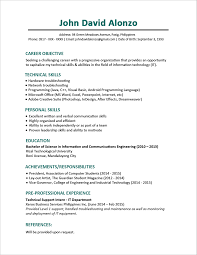 This is our resume examples section; Resume Templates You Can Download Jobstreet Philippines