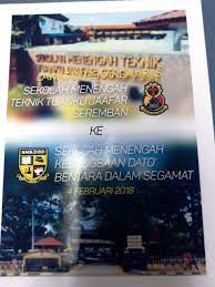 Blok tambahan dalam pembinaan dijangka siap pada penghujung tahun 2010. 5 5 Feb 2018 Lawatan Benchmarking Smk Dato Bentara Dalam Segamat Johor Aktiviti Guru Guru Dan Pelajar Pelajar Sekolah Menengah Teknik Tuanku Jaafar Seremban 2018 Published 2012