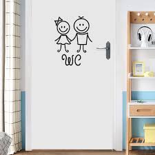 Check spelling or type a new query. Dibujos Animados Puerta Del Cuarto De Bano Decoracion Para Los Hombres Y Mujeres Creativos Cuarto De Bano De La Pared Pegatinas De Vinilo De Pvc De Pared Pegatinas De Pared Extraible Comprar