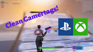 The fortnite battle is all about the way you dress your character, the style you choose, and the name you pick for your profile and mates. Clean Sweaty Xbox And Ps4 Gamertags Not Taken April 2020 Youtube