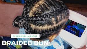 Toddler Boy Hairstyle 10 Braided Bun Toddlerhairstyles Curlykidshair Cantu Curlyhair Yo Boy Hairstyles Toddler Hairstyles Boy Little Boy Hairstyles