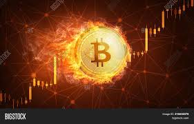 Golden Bitcoin Coin Image Photo Free Trial Bigstock