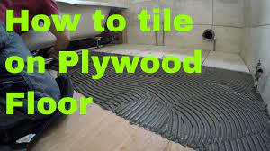 You can even create different tile patterns to add a little more personality to the space. How To Install Tile On Plywood Floor Youtube