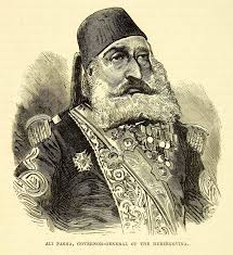 1883 wood engraving ali pasha portrait herzegovina ottoman empire yani wood engraving ottoman empire portrait