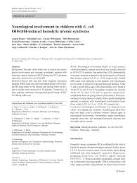 Anita desai´s baumgartner´s bombay`:resaons for hesitation, rejection and failure of hugo baumgartner in india (9783640811311): Pdf Neurological Involvement In Children With E Coli O104 H4 Induced Hemolytic Uremic Syndrome