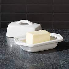 Our products are designed to be dish washer safe (low temperature washing cycles). Chantal White Mini Butter Dish Reviews Crate And Barrel