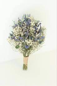 Lavender Blue Thistle Bouquet Wedding Babies Breath Bouquet Etsy Thistle Bouquet Wedding Babys Breath Bouquet Flower Bouquet Wedding