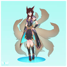 Artstation Ahri Skin 17 Brandon Vuong Cute Anime Character Character Art Character Design