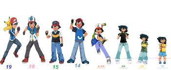Pokemon Ash Ketchum Age Chart