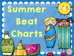 Summer Beat Charts Music Classroom Elementary Music