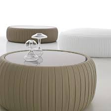 Contemporary red leather coffee table w/black glass table top. Plisse Glass Top Eco Leather Coffee Table By Tonin Casa Modernpalette