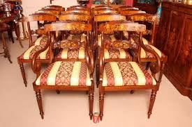 Contemporary Huge Bespoke Marquetry Dining Table 16 Chairs Extending Walnut Art Deco Dining Room Antique Dining Room Sets Dining Room Victorian