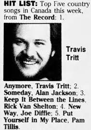 Country music chart topper in 1991