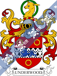 Underwood Family Crest Coat Of Arms And Name History