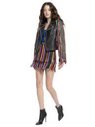Cody Fringe Moto Leather Jacket By Alice Olivia Designer Outfits Woman Fashion Leather Moto Jacket