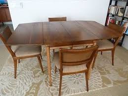Mid Century Drexel Projection Dining Table With 4 Chairs Danish Modern Eames Era Dining Table Danish Modern Table