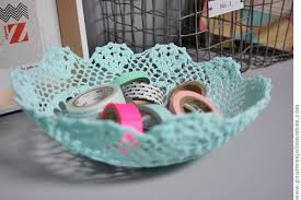 Des Corbeilles En Napperons Teints Tuto Crochet Diy Nappe Craft