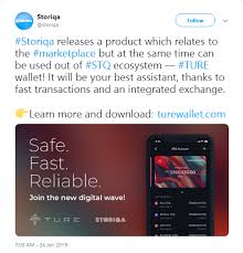 Storiqa Stq Blockchain Marketplace Shares New Ture Wallet