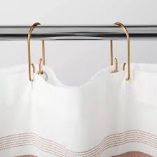 Decorative Shower Curtain Rings Hearth Hand With Magnolia In 2020 Black Shower Curtains Shower Curtain Decor Girls Shower Curtain