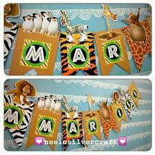 Madagascar birthday party what could be more fantastic than combining a 1st birthday celebration and the lively and hilarious characters from the madagascar story. Madagascar Safari Theme Flag Banner For Birthday Party Shopee Malaysia