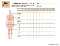 Body Measurement Chart Lovely Monthly Body Measurement Chart Body Measurement Tracker Weight Measurement Chart