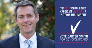 As the only Norfolk School Board candidate that isn't a two-term incumbent  Carter Smith is a new voice for Norfolk. On May 3rd, vote Carter Smith for  Norfolk School Board.