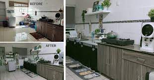 Tips cara menata hiasan dinding rumah. Mudahnya Makeover Dapur Tanpa Kabinet Hanya Guna Meja Lipat Sesuai Untuk Rumah Sewa Vanilla Kismis