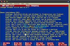 Klicke dafür auf menü und finde dort die terminal app. So Loschen Sie Grosse Textblocke Im Nano Editor Von Gnu Okidk