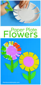 With the special touch of a thank you banner, these posies will make a cute gift. Paper Plate Flower Craft For Kids The Resourceful Mama