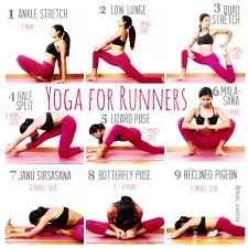 Yoga Poses And Stretches For Runners Hamstring And Hip Opening Sequence Miss Sunitha Sunithalovesyog Yoga For Runners Yoga Tutorial Stretches For Runners
