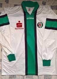 So ging ehrenkapitän steffen hofmann am 22. Sv Ried Home Fussball Trikots 1997 1998 Sponsored By Sparkasse Bank